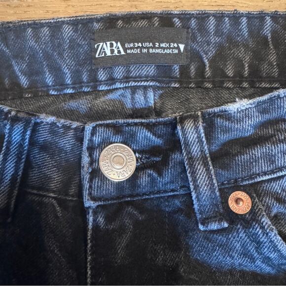 Zara Black 90s Mom Fit Jeans size 2 - Picture 6 of 12